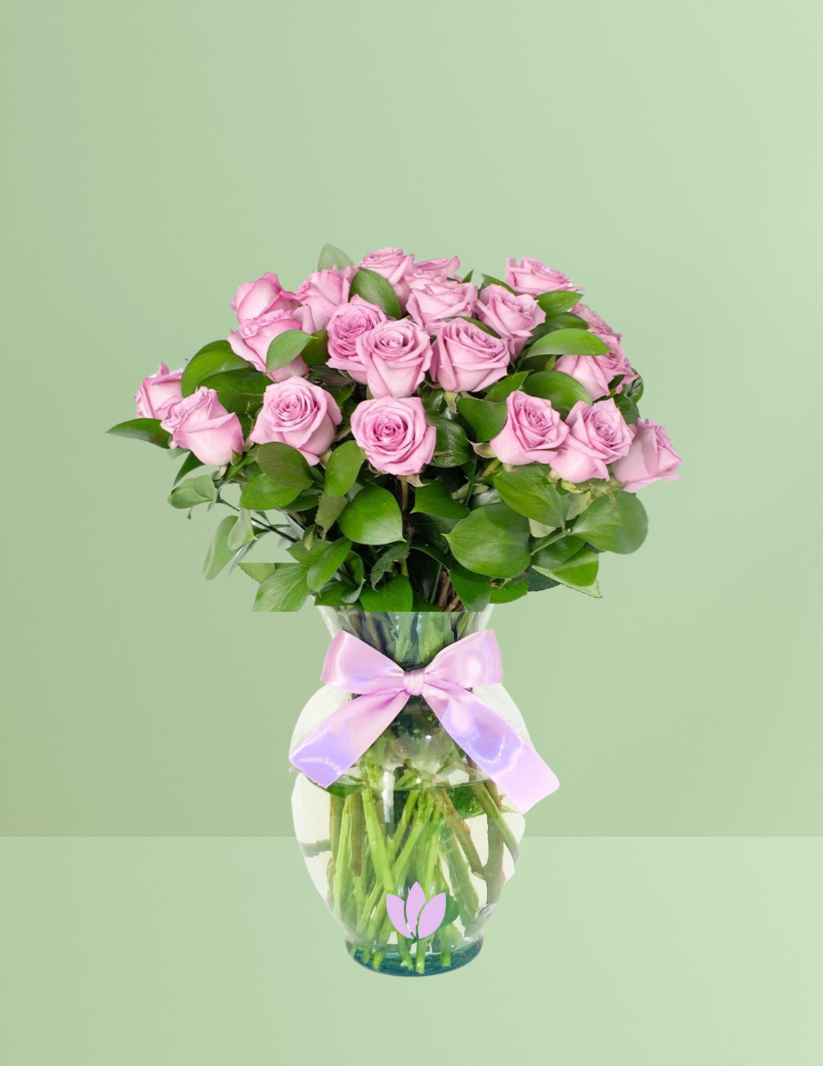 24 rosas lila en jarron, entregas hoy mismo, flores en monterrey
