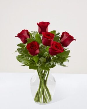 arreglo 6 rosas rojas entrega a domicilio monterrey