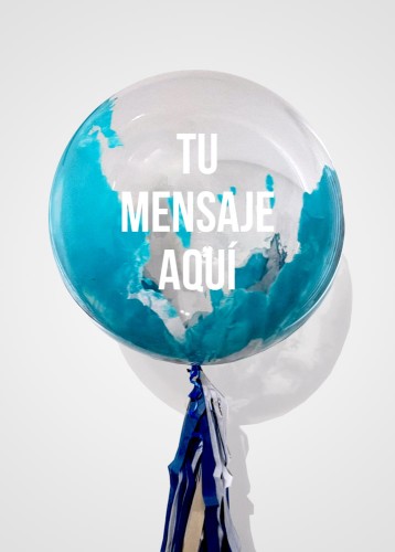 Globo Burbuja 24" Aqua